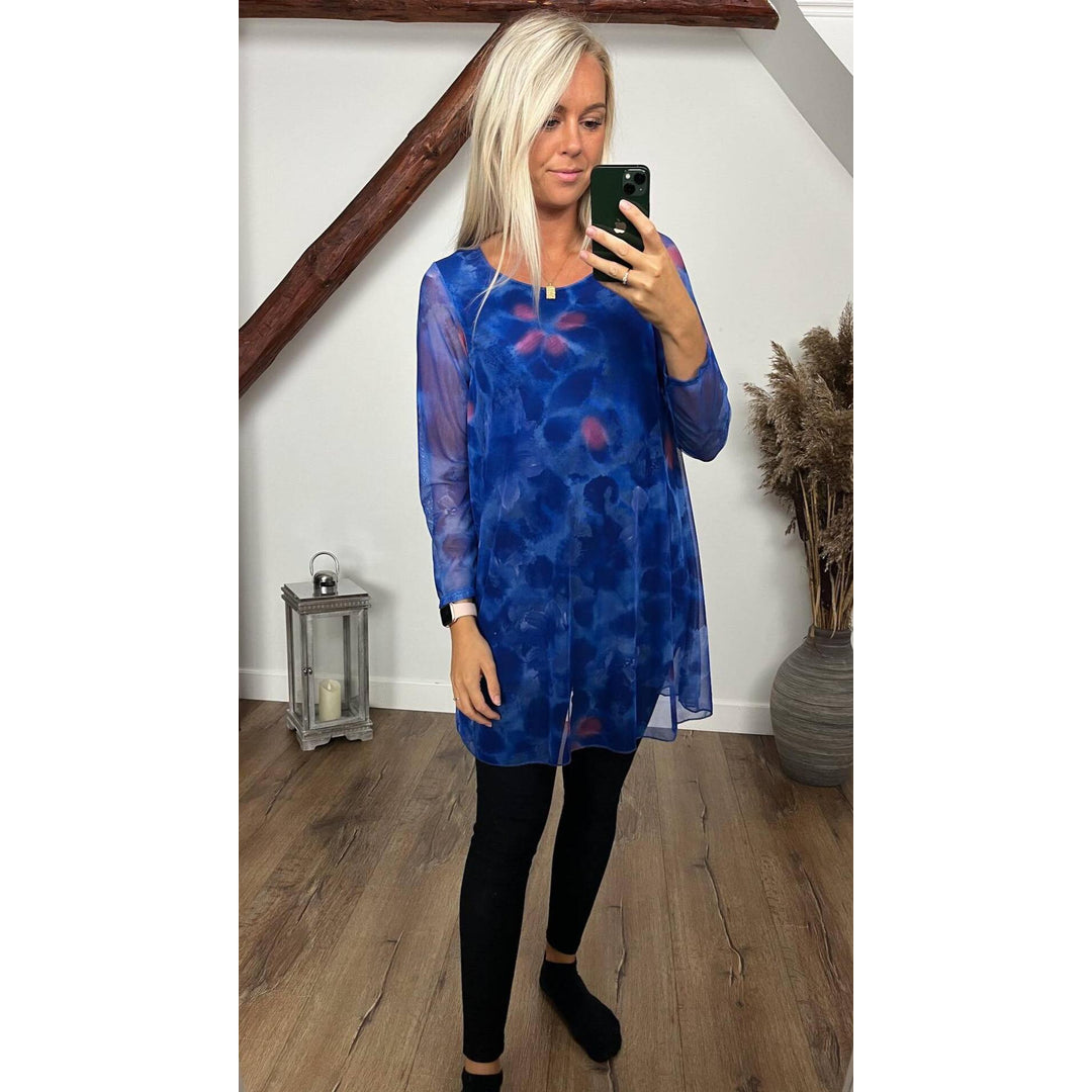 BY ANGELE Royal Blue EILABA LS Kjole/Tunika