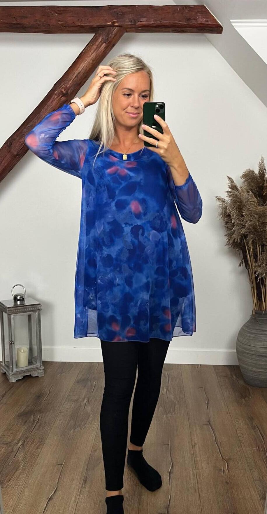 BY ANGELE Royal Blue EILABA LS Kjole/Tunika