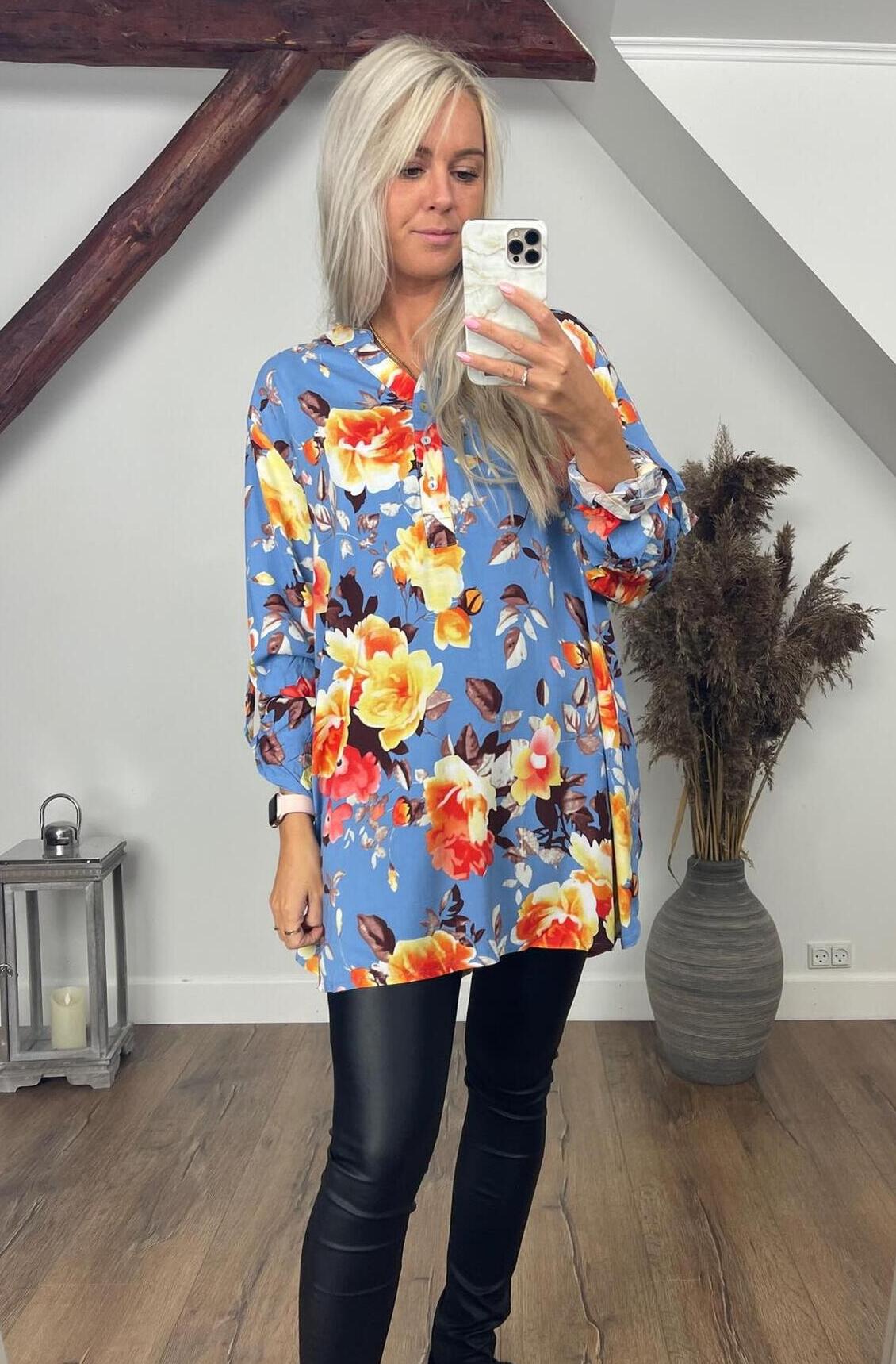BY ANGELE Jeans Blå LIVABA Skjorte