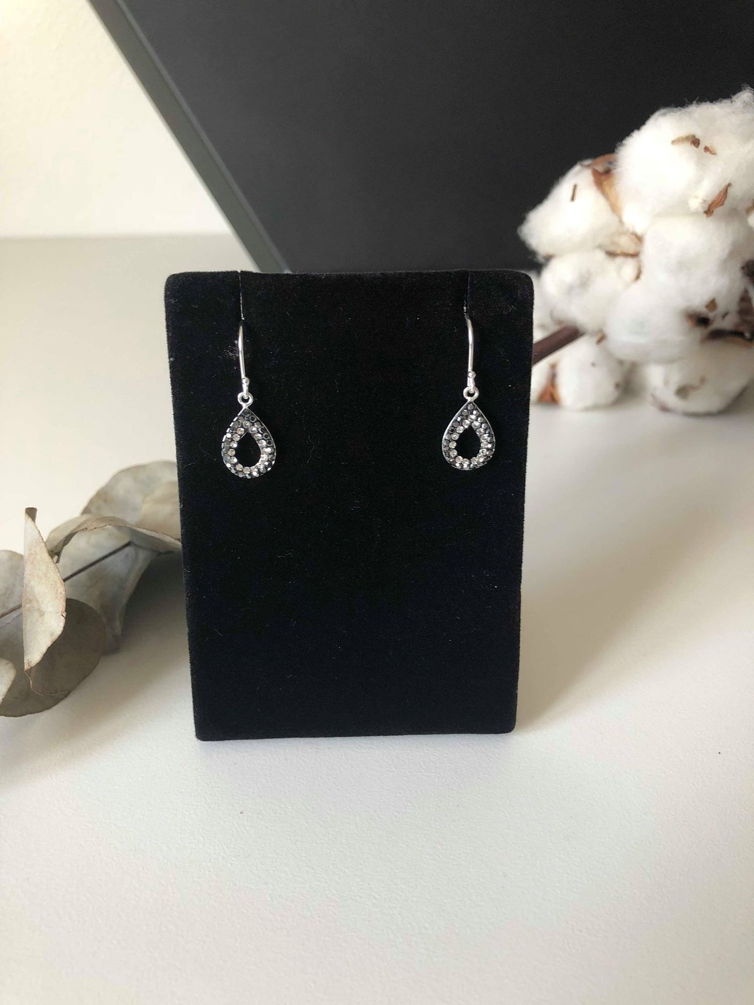 Örhängen Sterling Silver 925 droppe med kristaller