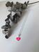 Halsband rosa och rosa hjärta Sterling Silver 925