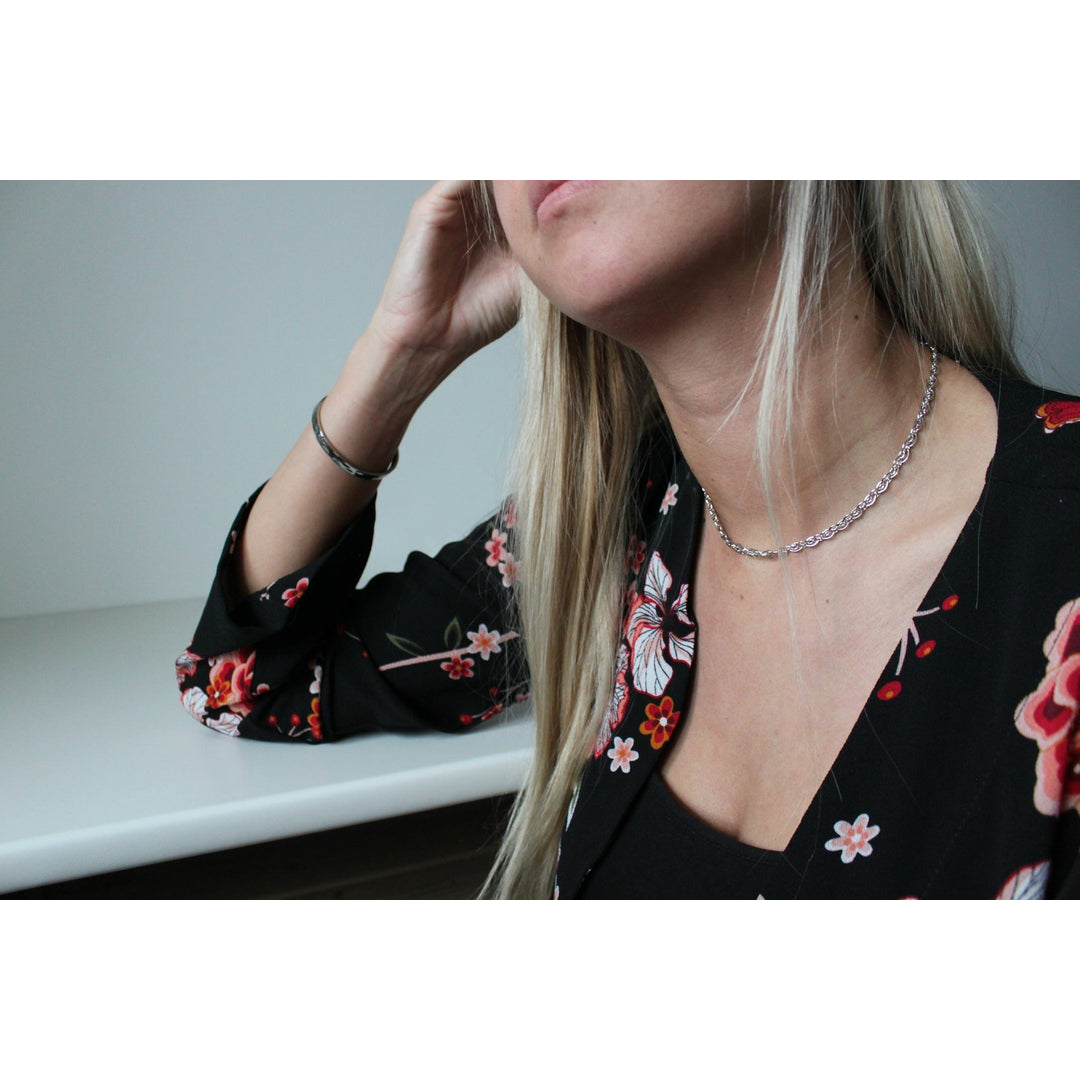 Halsband kort dubbelkedja