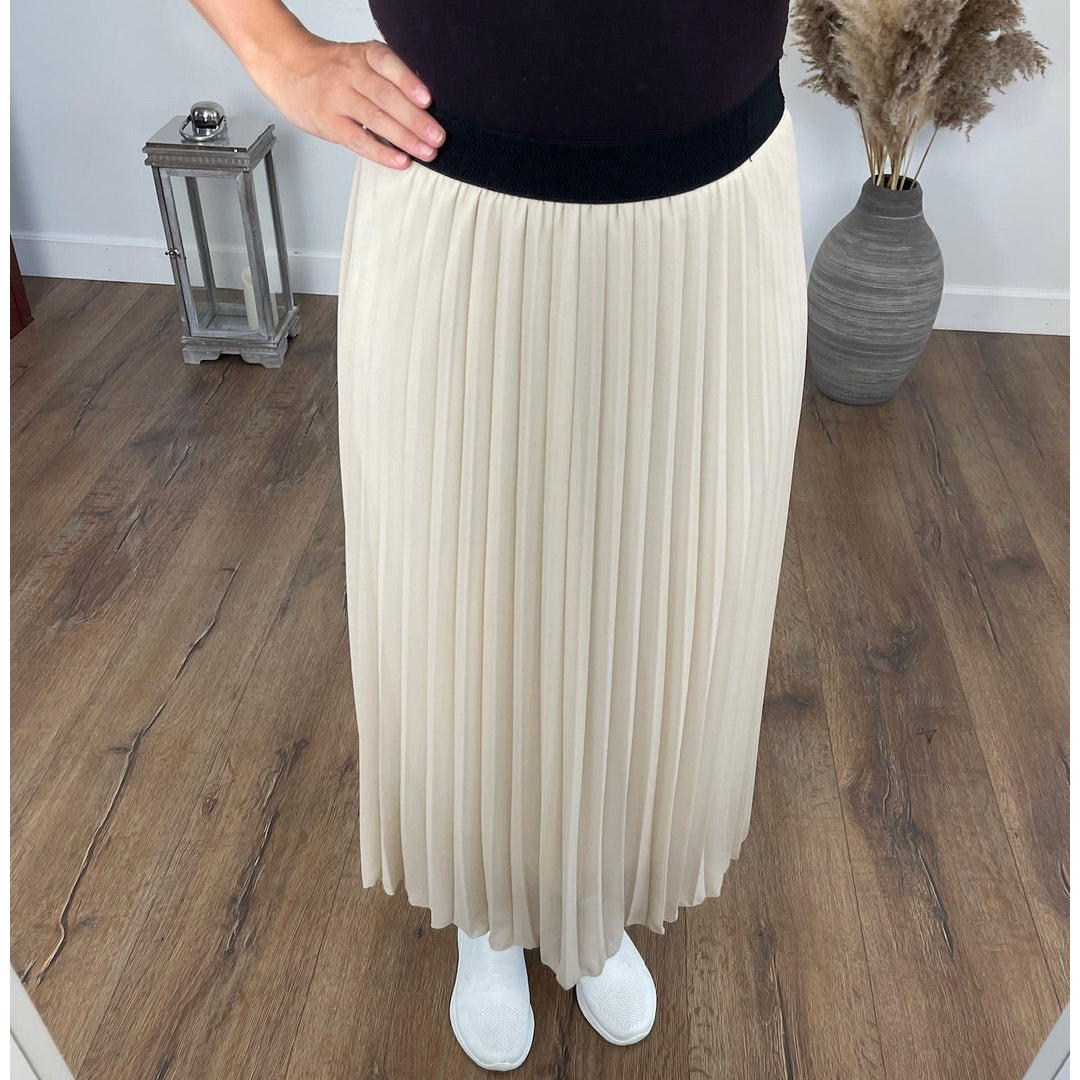 BY ANGELE Beige NEABA Nederdel