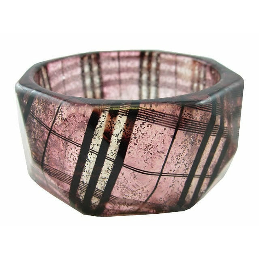 Armband rosa med mönster