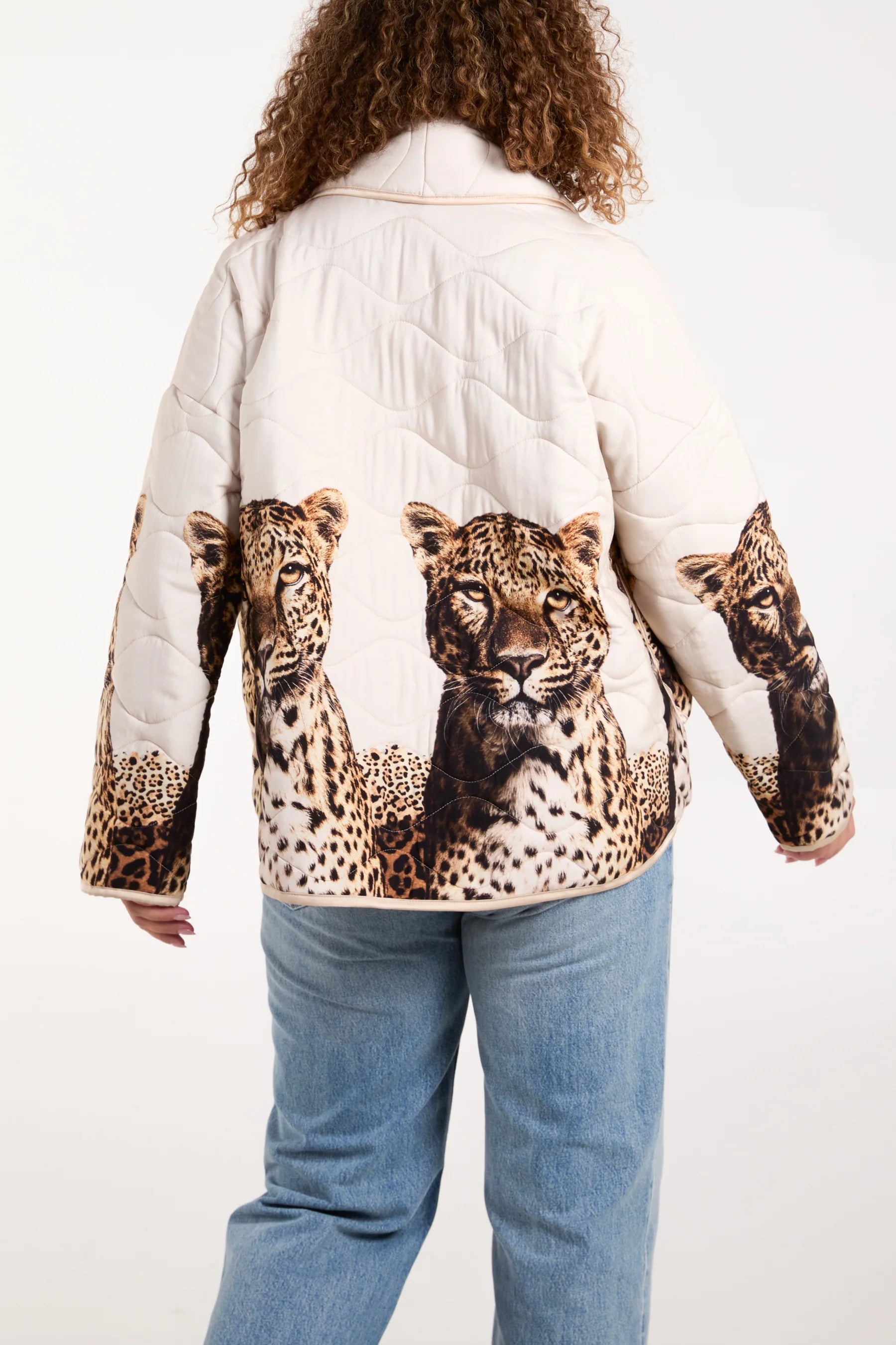 BY ANGELE Stone Gepard JENNYBA Polstret Jakke