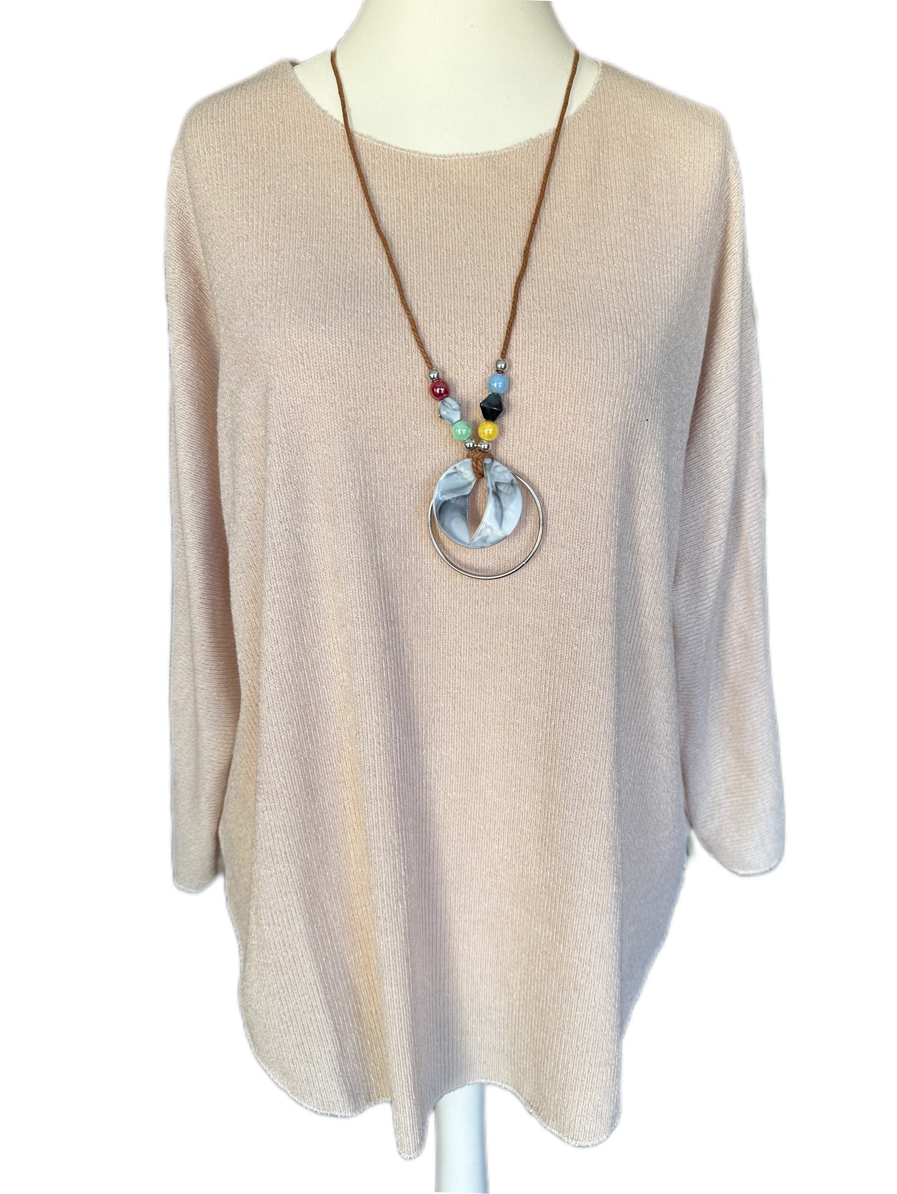 BY ANGELE Beige TILDABA Bluse