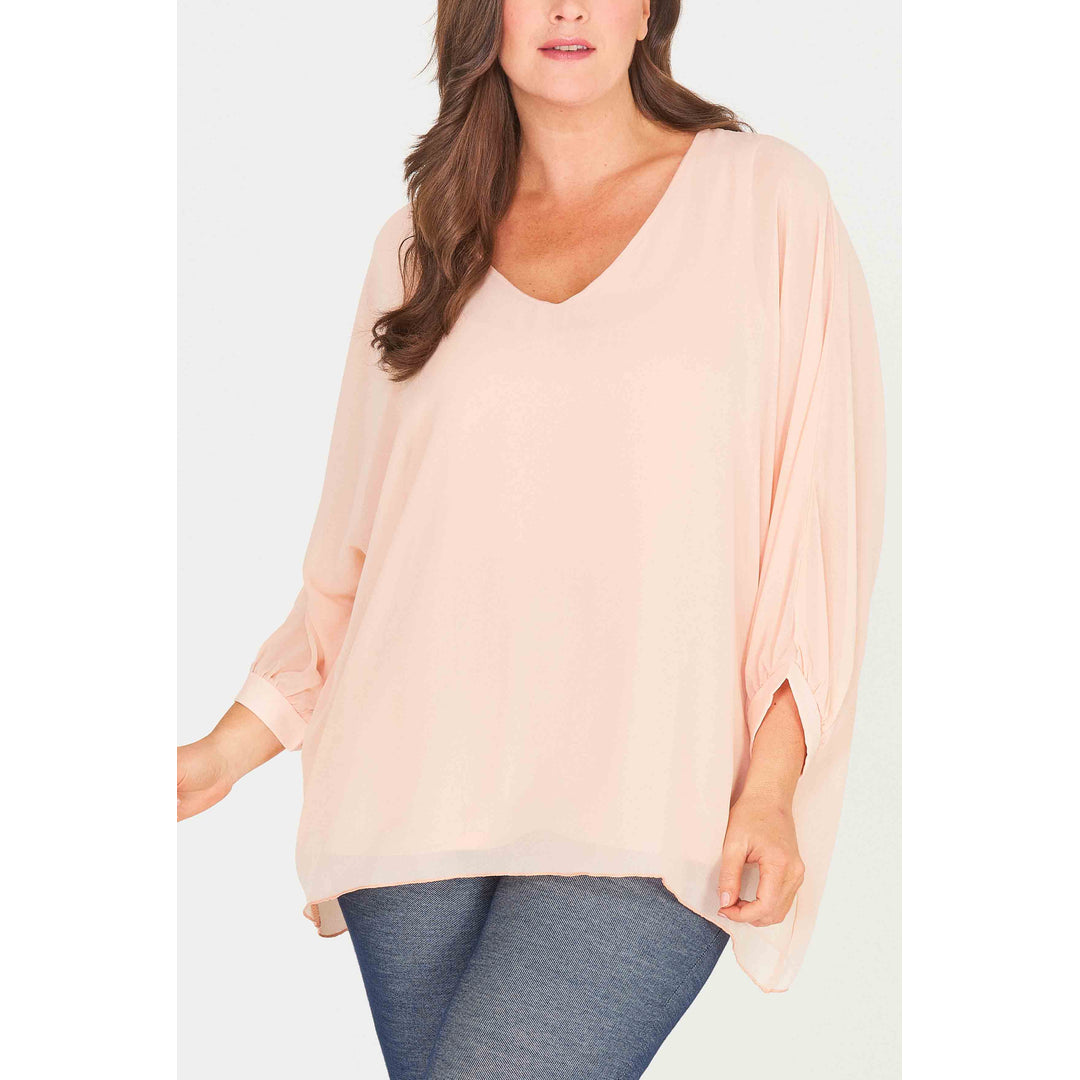 BY ANGELE Fersken YABA Bluse