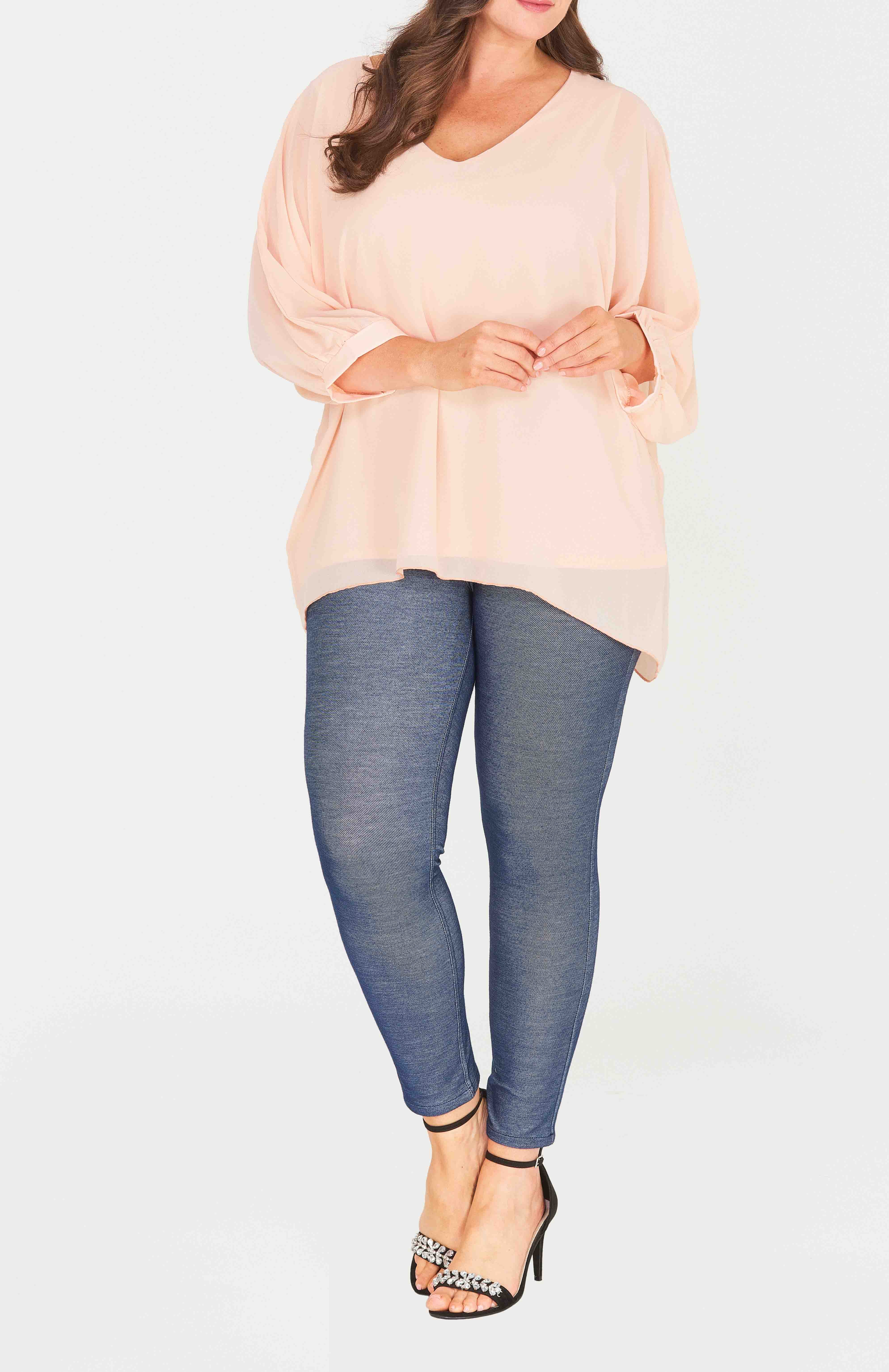 BY ANGELE Fersken YABA Bluse
