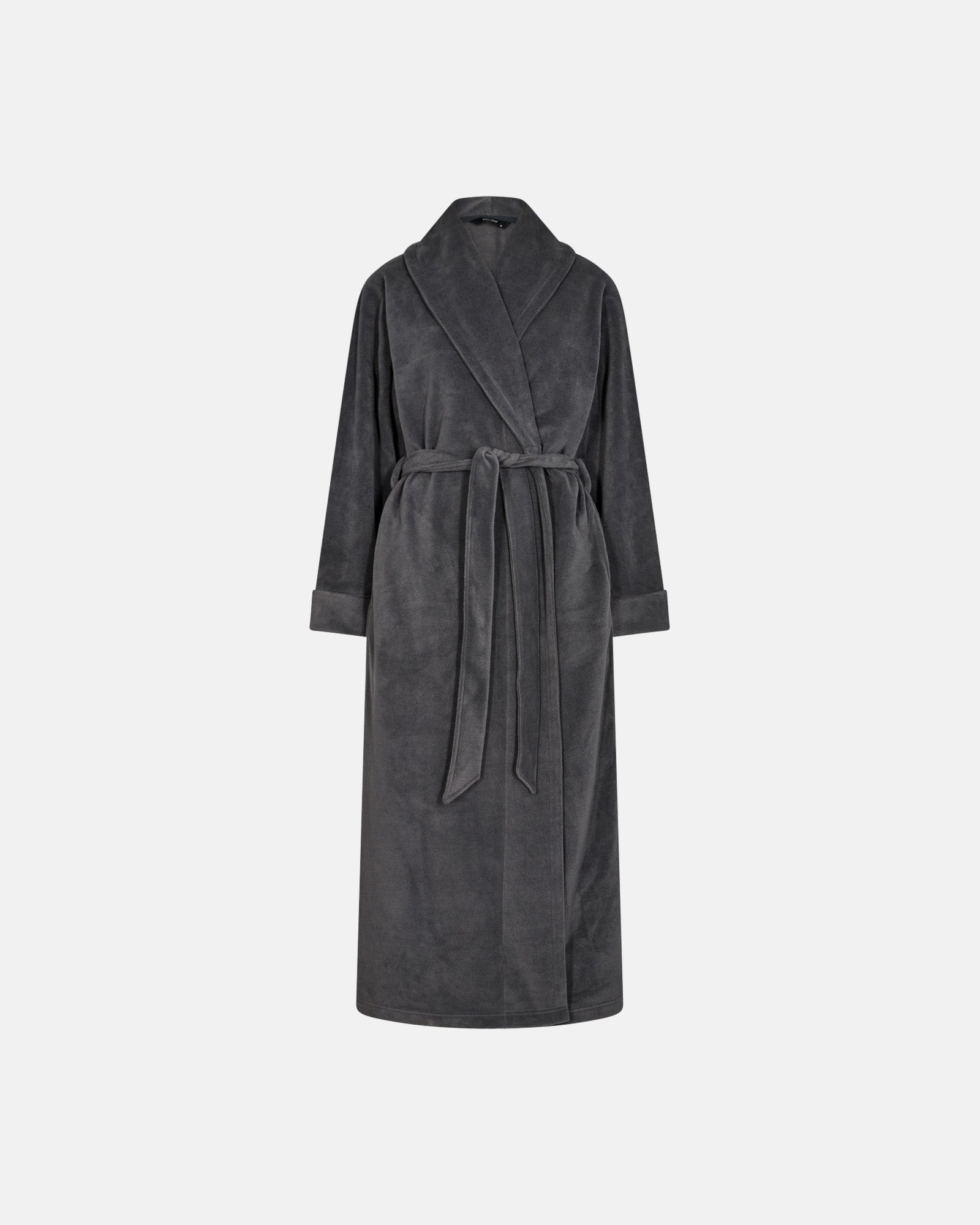DECOY Grey Long Fleece Robe - Morgenkåbe