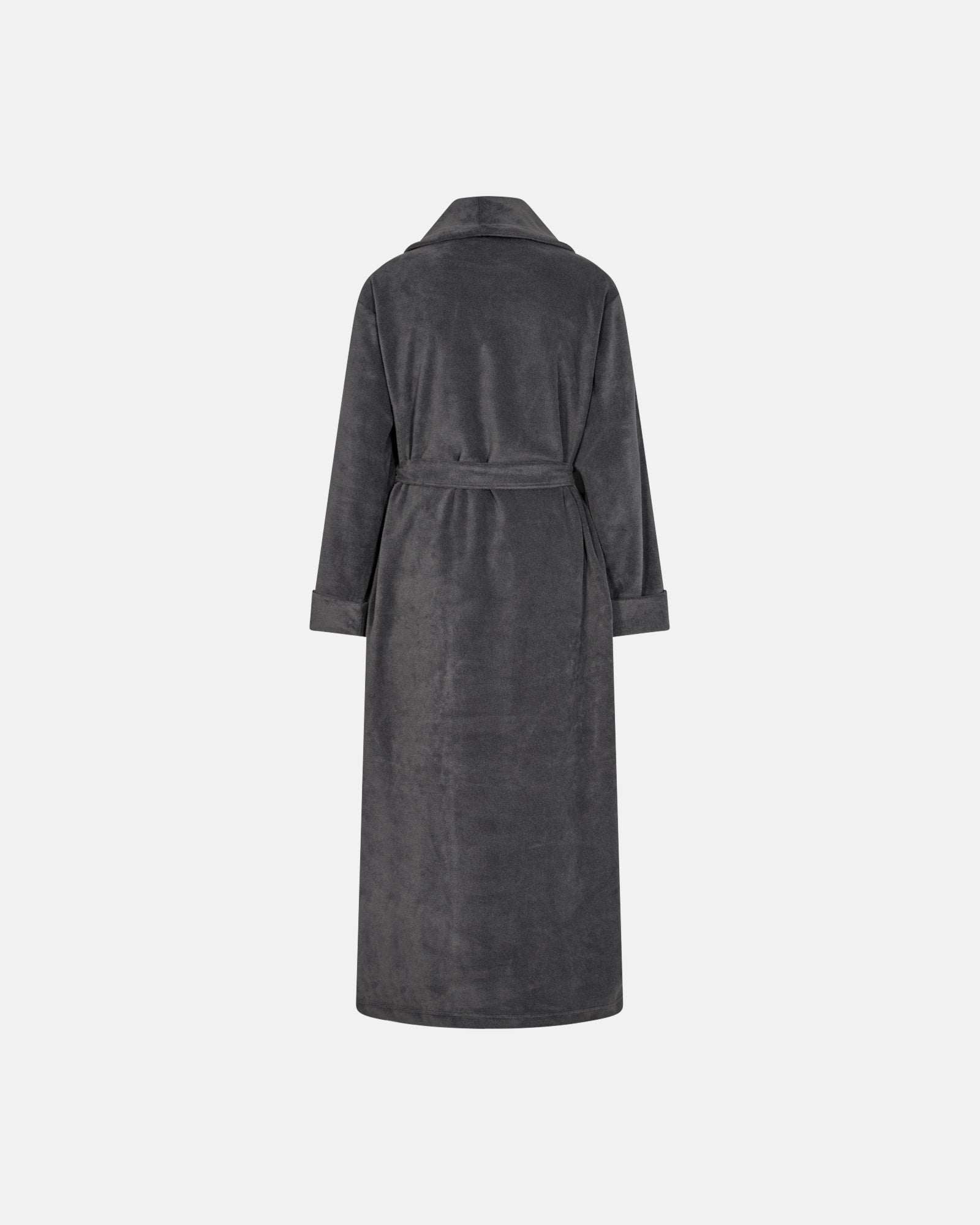 DECOY Grey Long Fleece Robe - Morgenkåbe