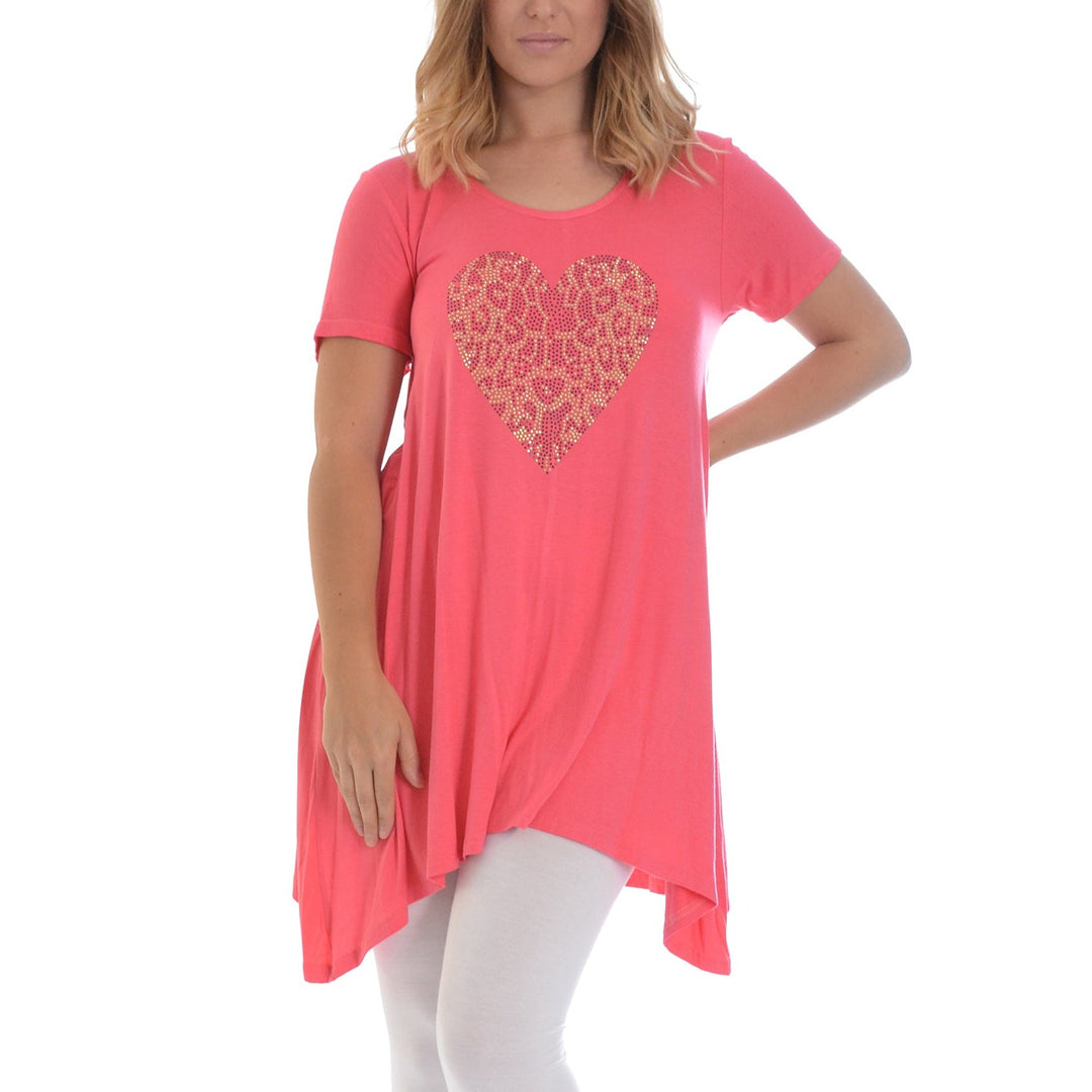 BY ANGELE Koral med hjerte GUNDABA Bluse