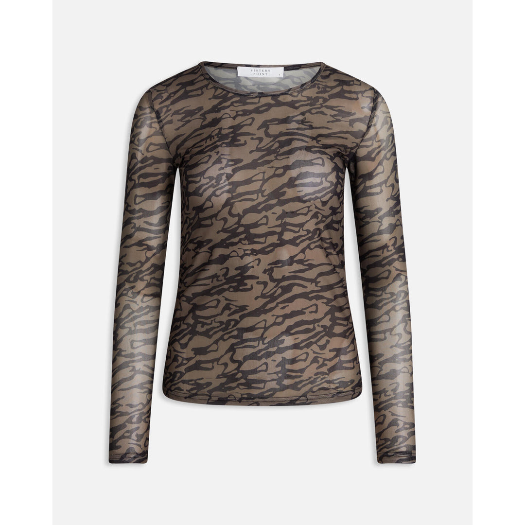 SISTERS POINT Earth/Black VINNI-08 Bluse