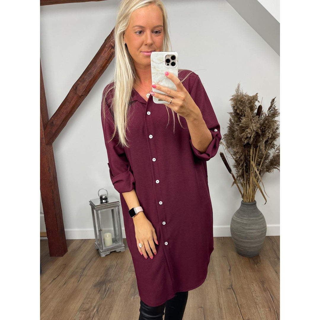 BY ANGELE Vinrød MOLLYBA Skjorte