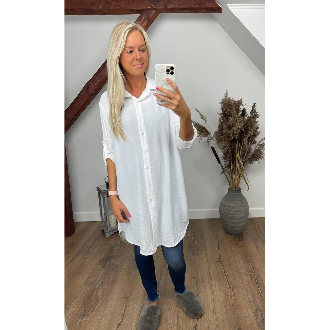 BY ANGELE Hvid MOLLYBA Skjorte