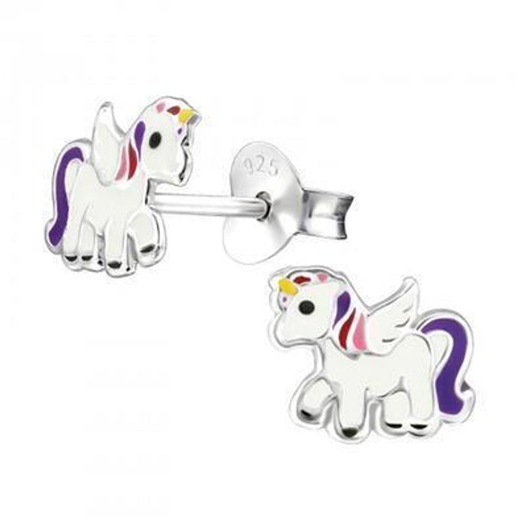 Øredobber Unicorn Sterling Silver 925