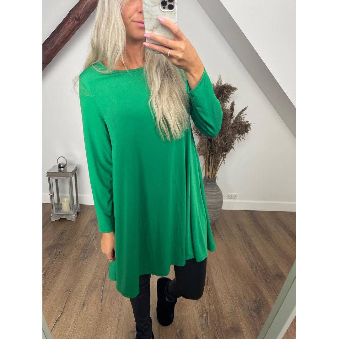 Grön June LS Klänning/Tunika