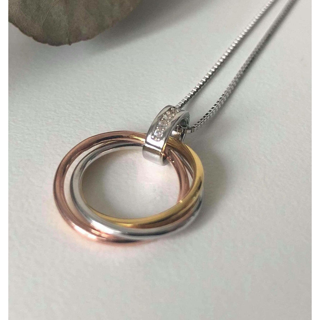 Halskæde Sterling Silver 925 med runde vedhæng