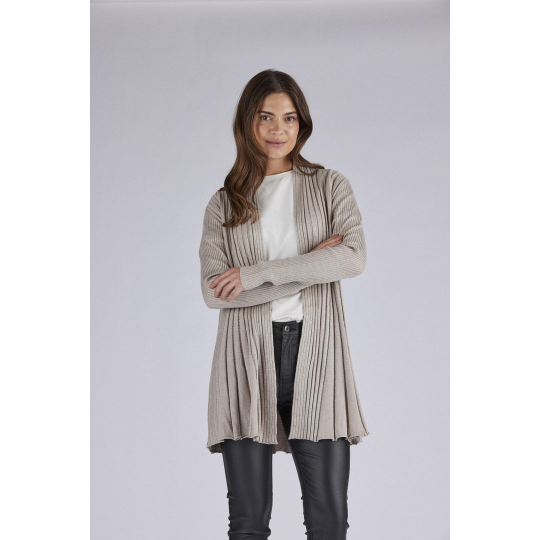 FREEQUENT Mushroom Melange FQCLAUDISSE-L-CAR Cardigan