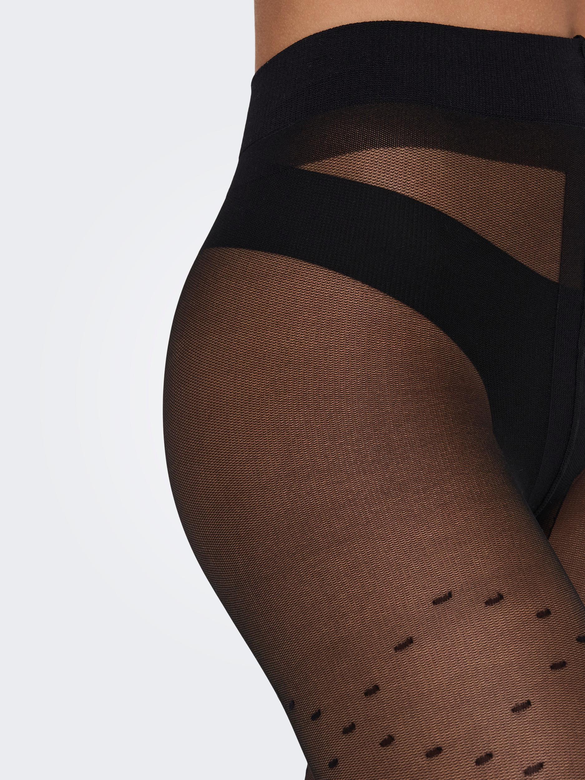 ONLY Black ONLANNI 20 Den Scuare Dot Tights