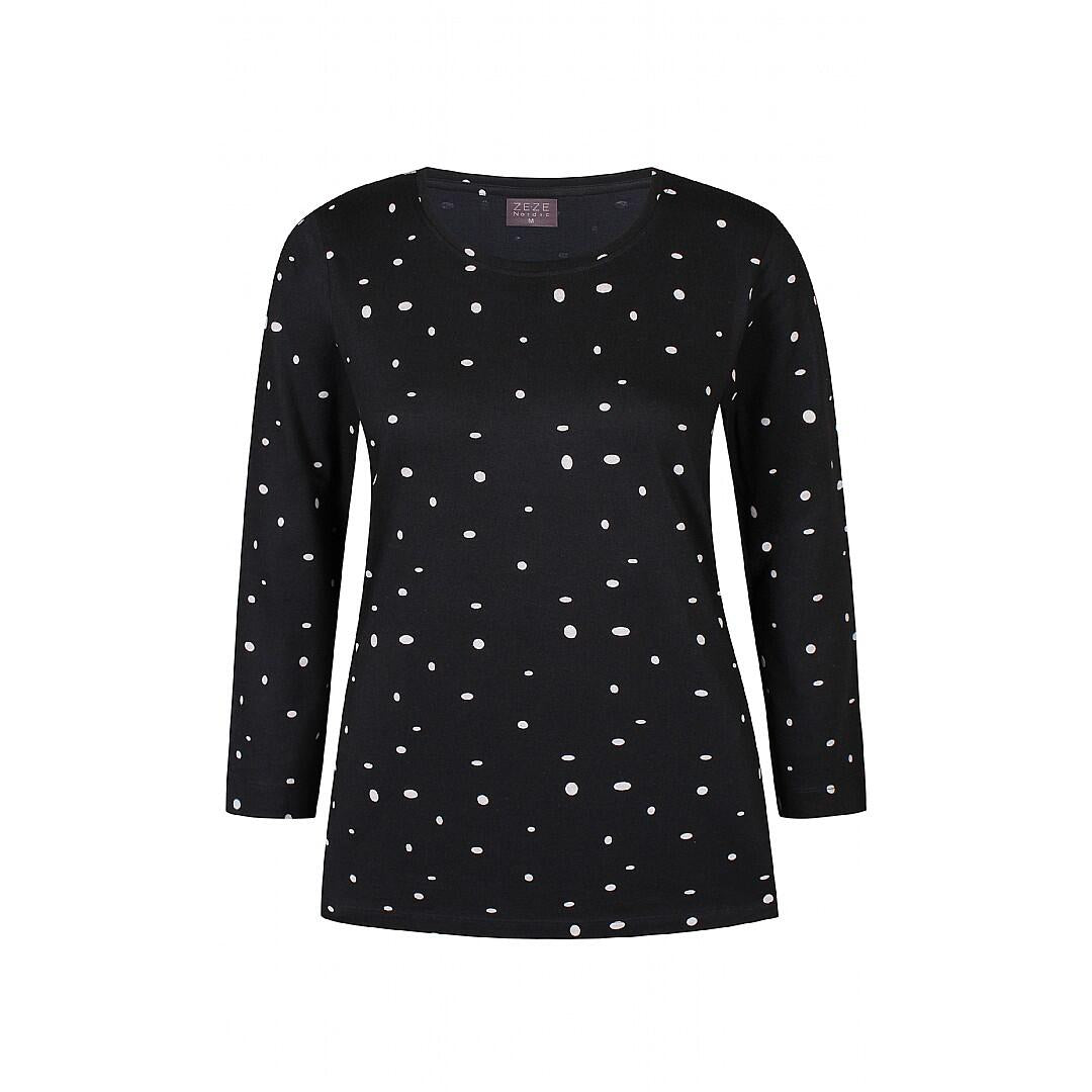 ZE-ZE Svart Rill578 T-shirt