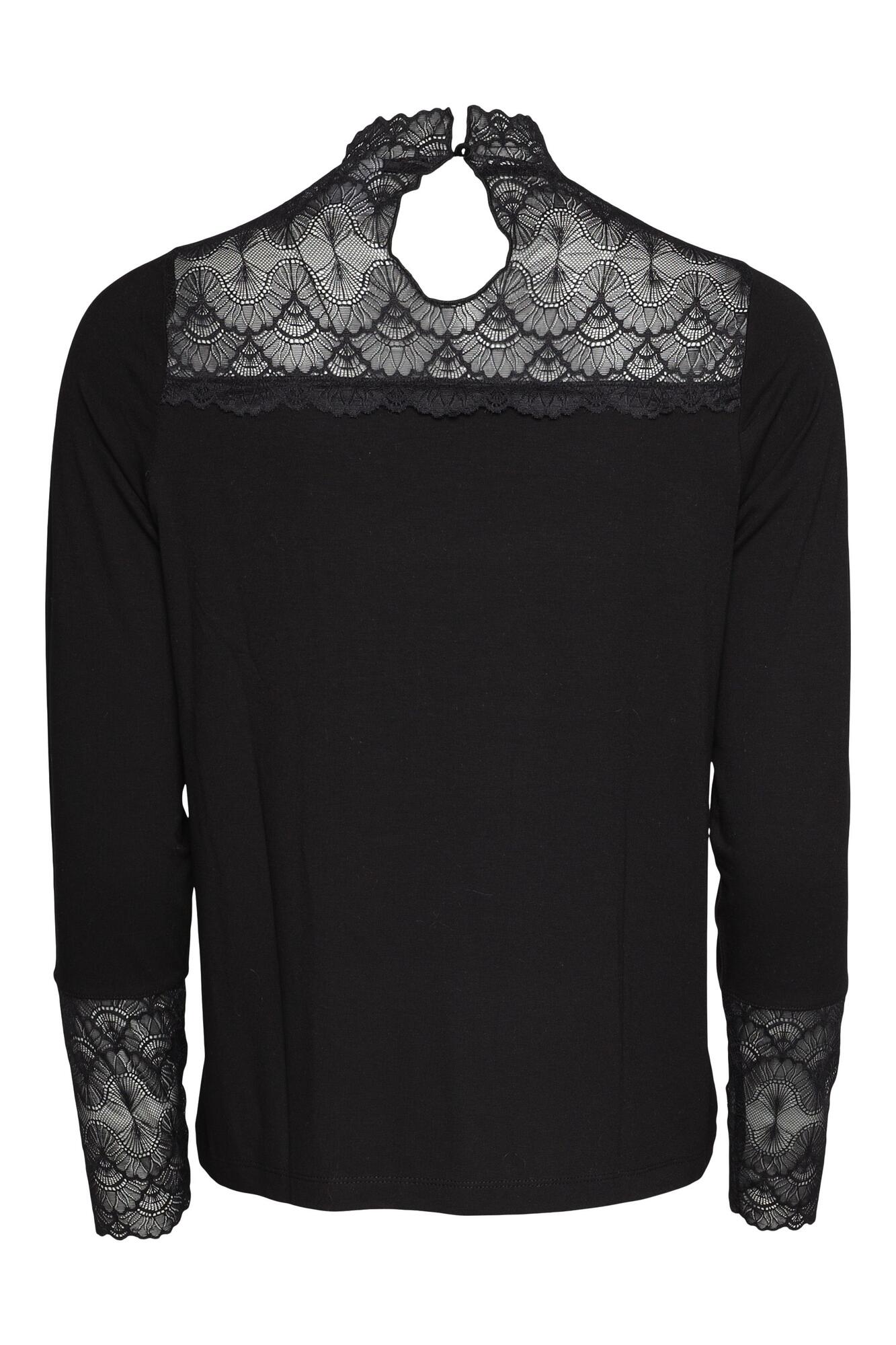 2-BIZ svart Elsia bluse