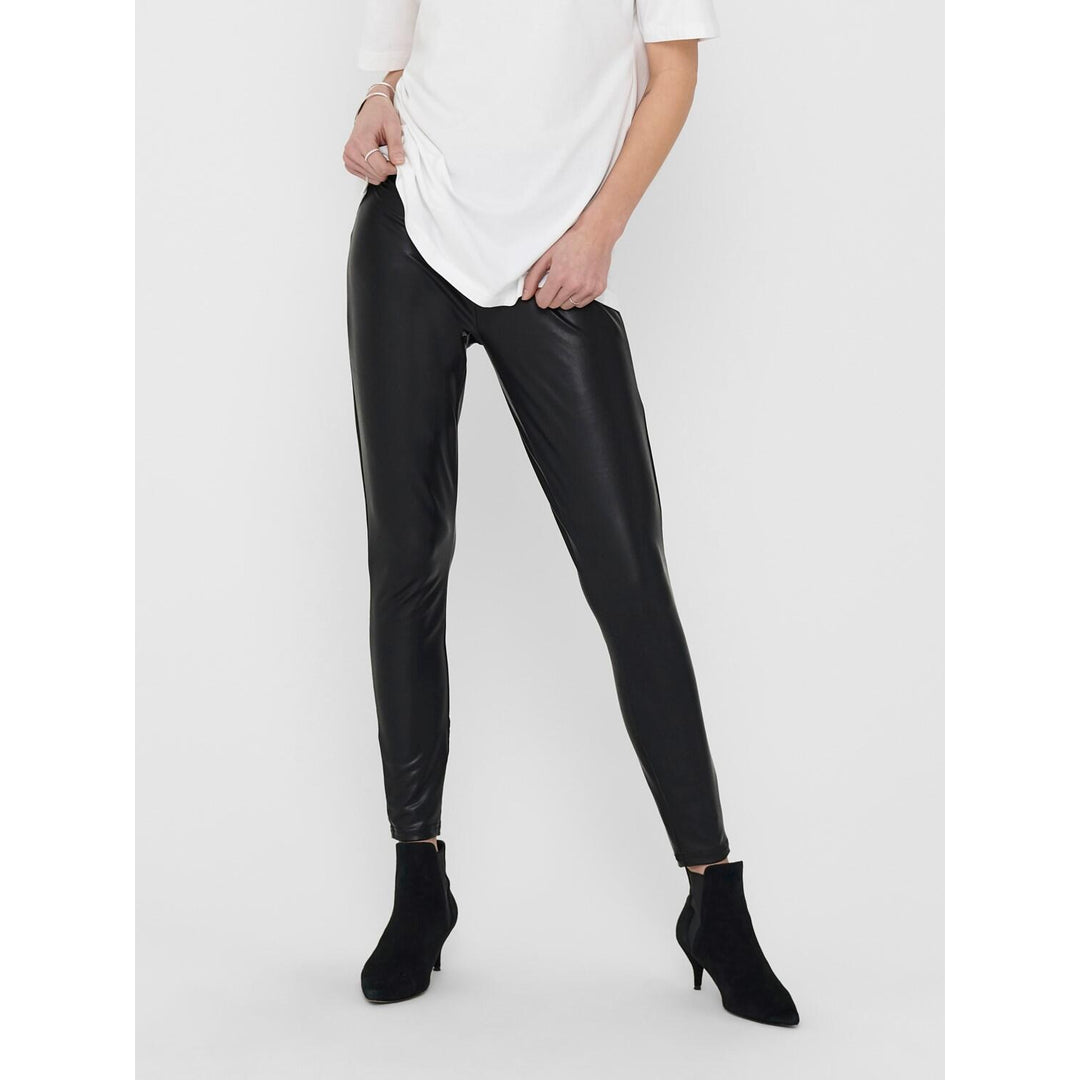 ONLY Black ONLCOOL Coated Leggings