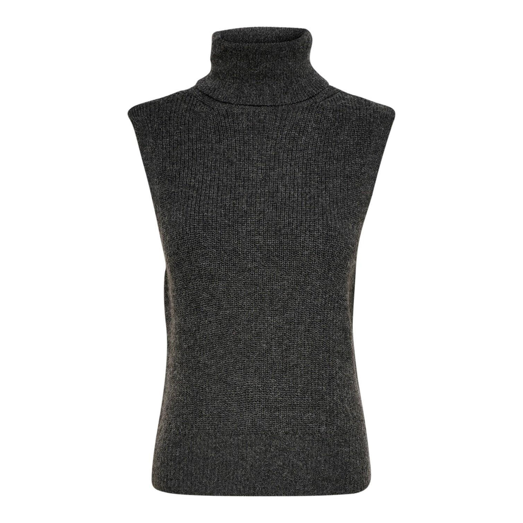 ONLY Dark Grey ONLPARIS Roll-Neck Vest
