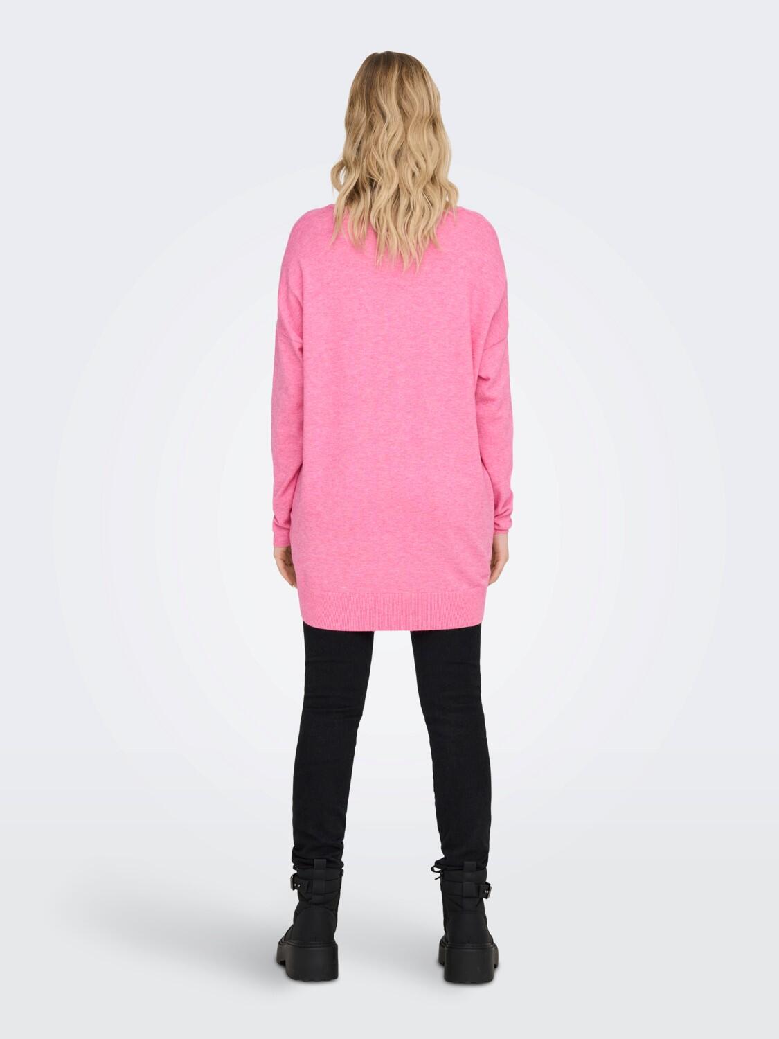 ONLY Rose Melange KUN L/S Løsstrikket genser