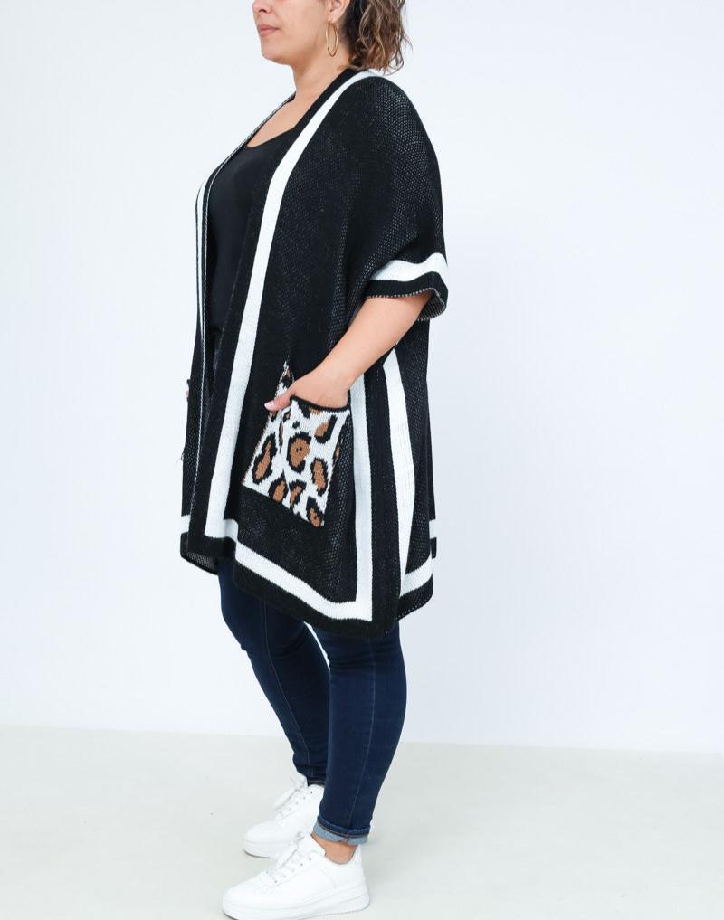 BY ANGELE Sort TACHABA Strik Cardigan