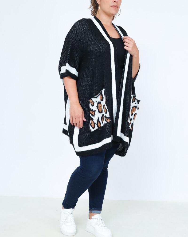 BY ANGELE Sort TACHABA Strik Cardigan