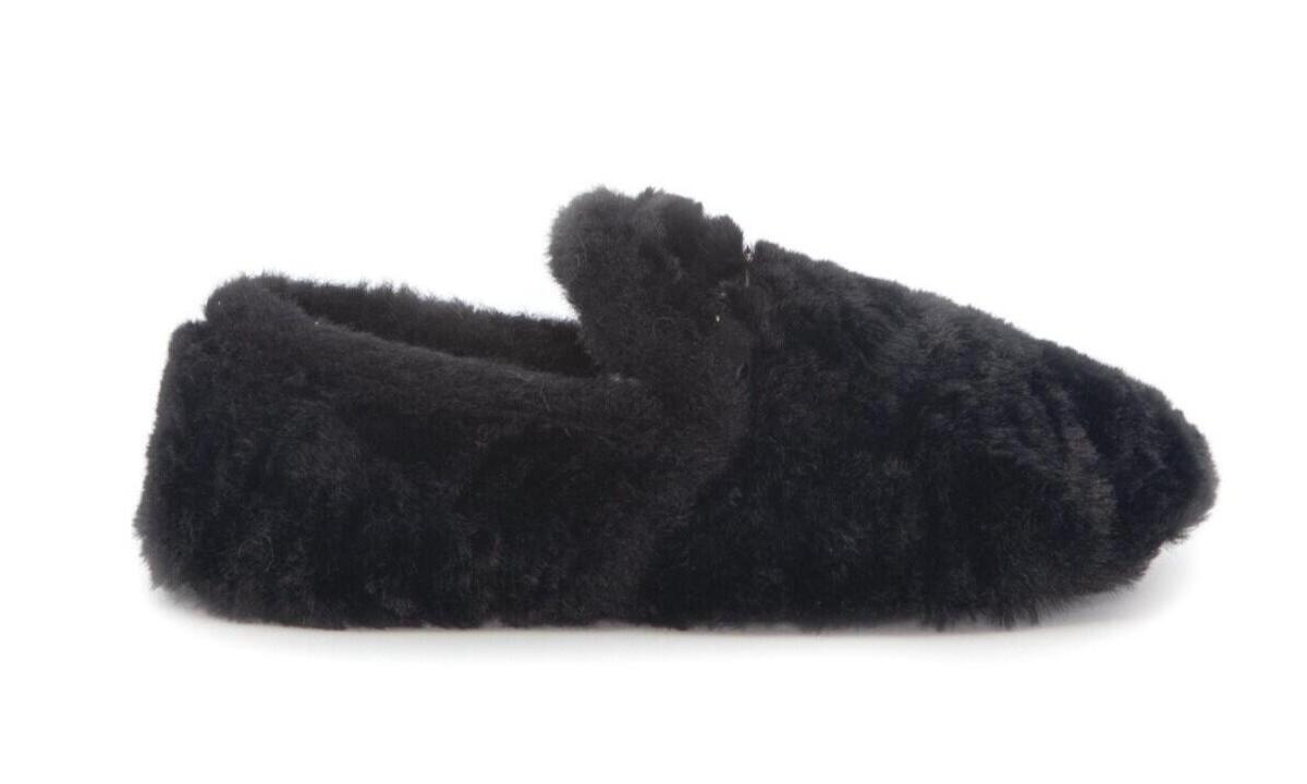 DUFFY Black Slip In Hjemmesko