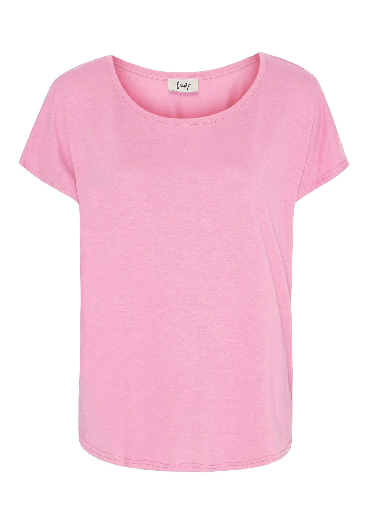 I SAY Pink Tess O-Neck T-shirt