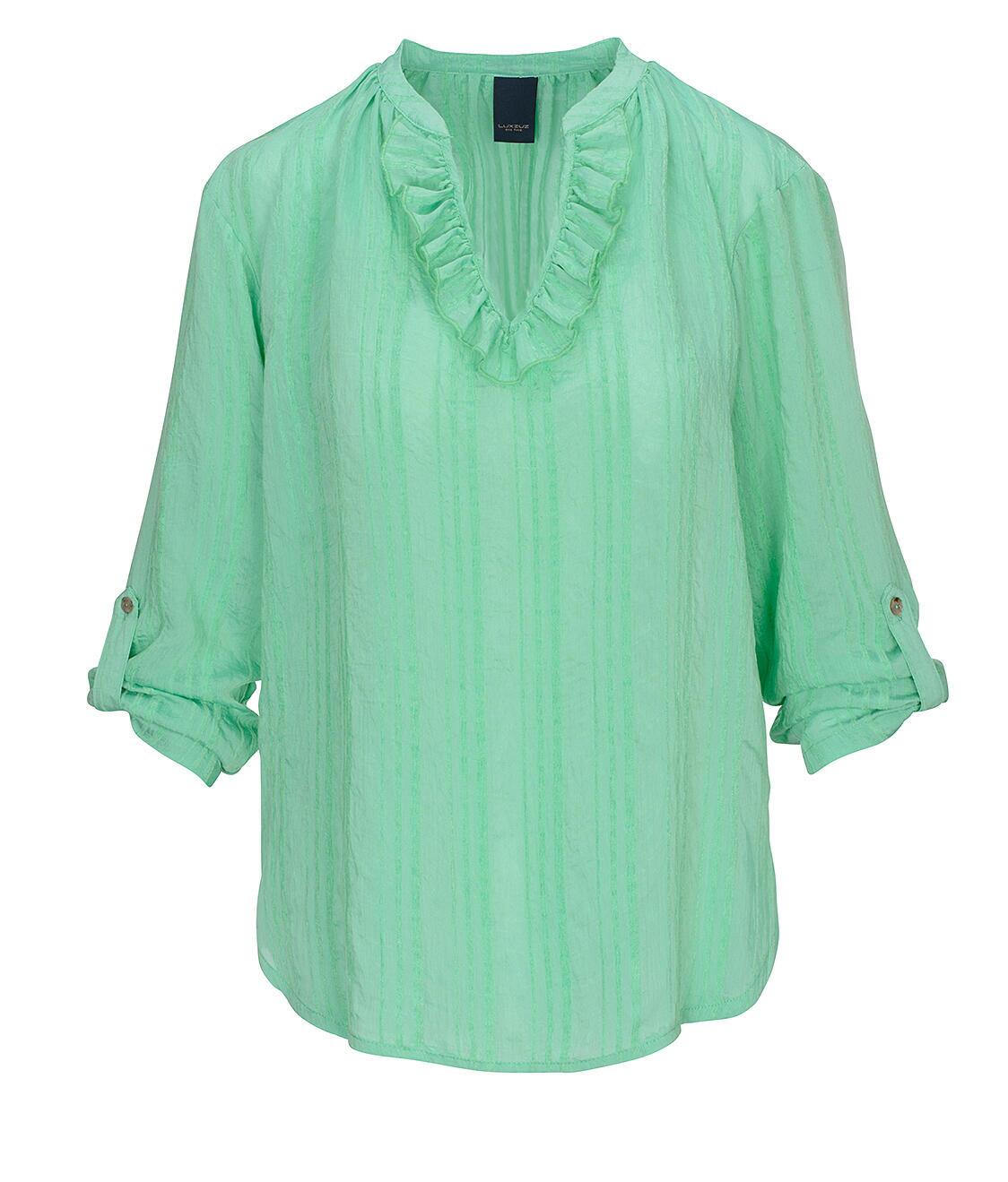 ONE TWO LUXZUZ Spearmint Oliva Bluse