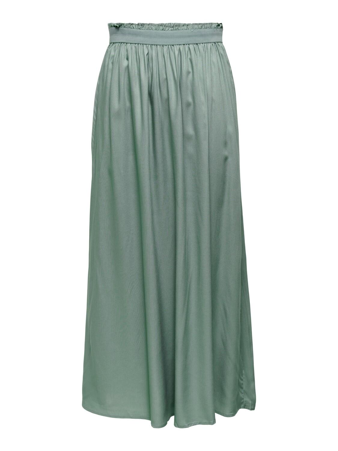 ONLY Chinois Grön ONLY lång kjol